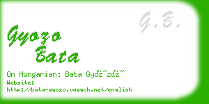 gyozo bata business card